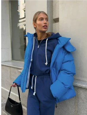 Oversized Hooded Puffer Down Jacket