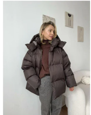 Oversized Hooded Puffer Down Jacket
