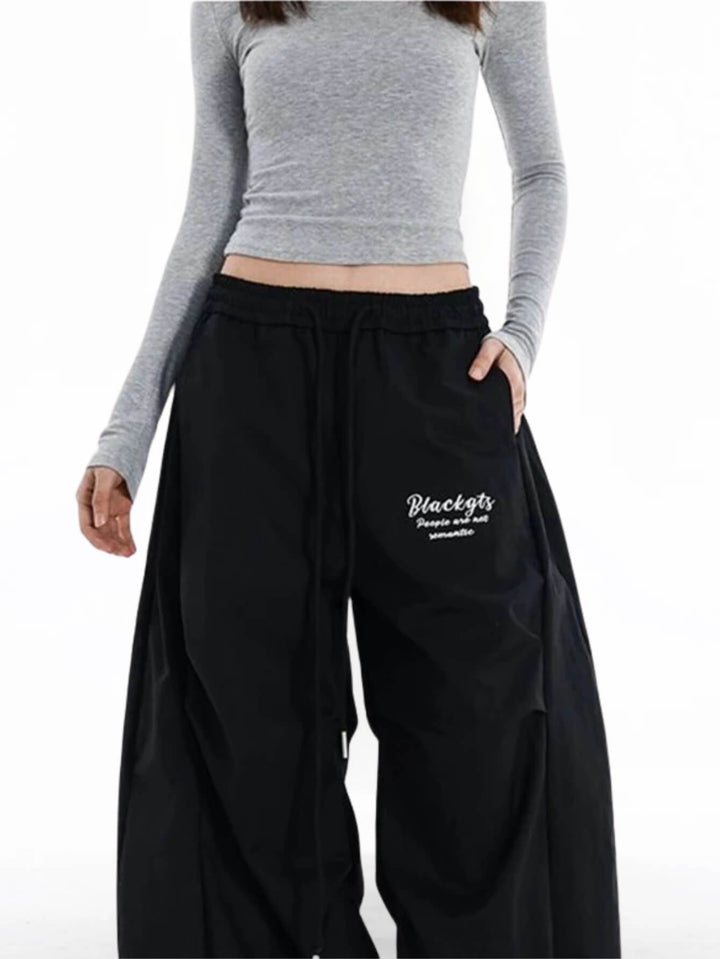 Baggy Jogger Pants with Elastic Waist