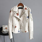 Elegant Floral Print Womens Jacket