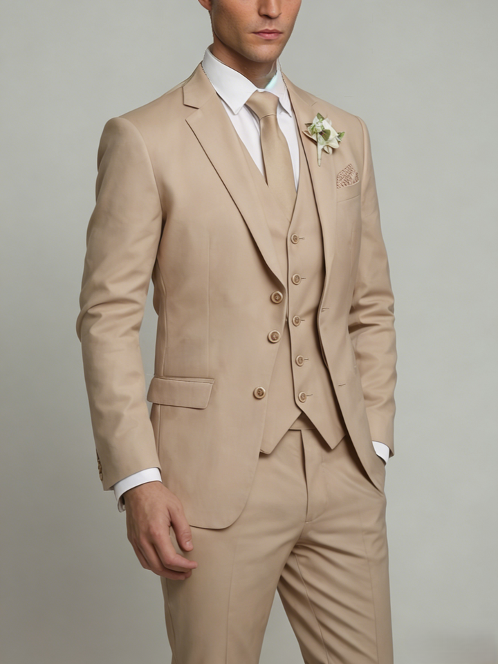 Beige Wedding Men’s Suit