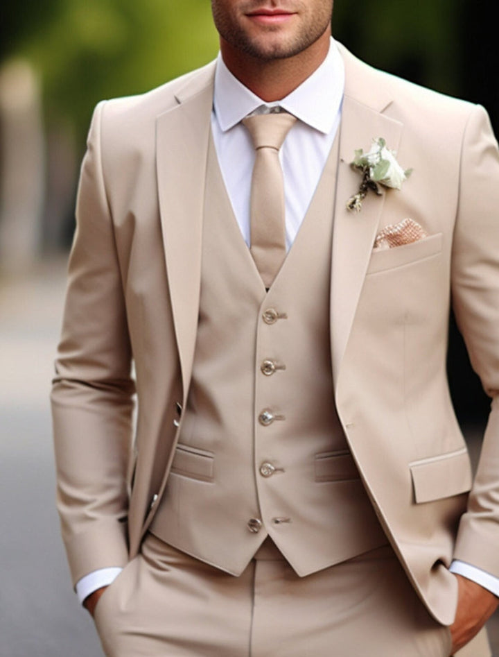 Beige Wedding Men’s Suit