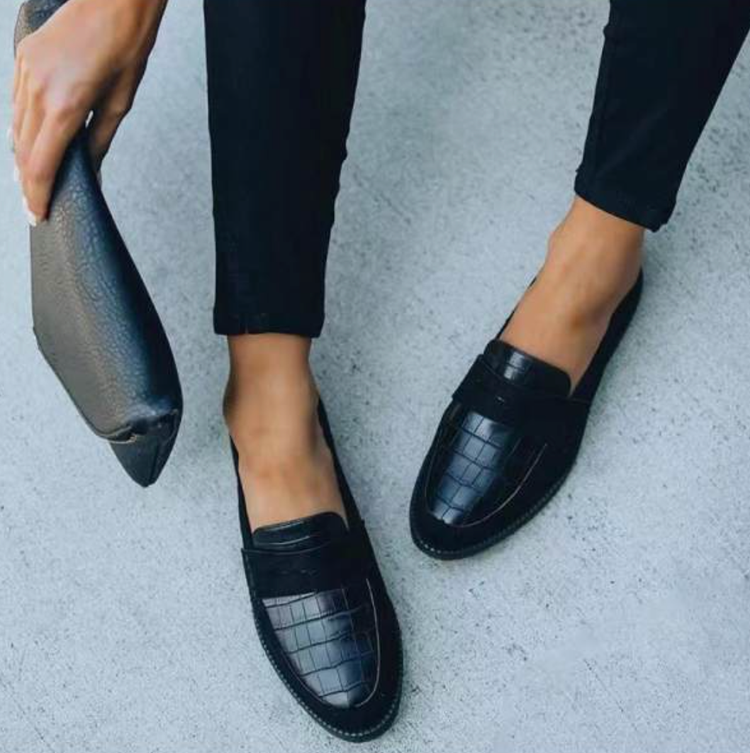 Leather Slip-On Loafers