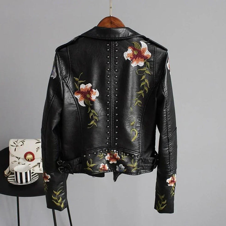 Elegant Floral Print Womens Jacket