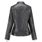 Chic High Collar Zip Jacket