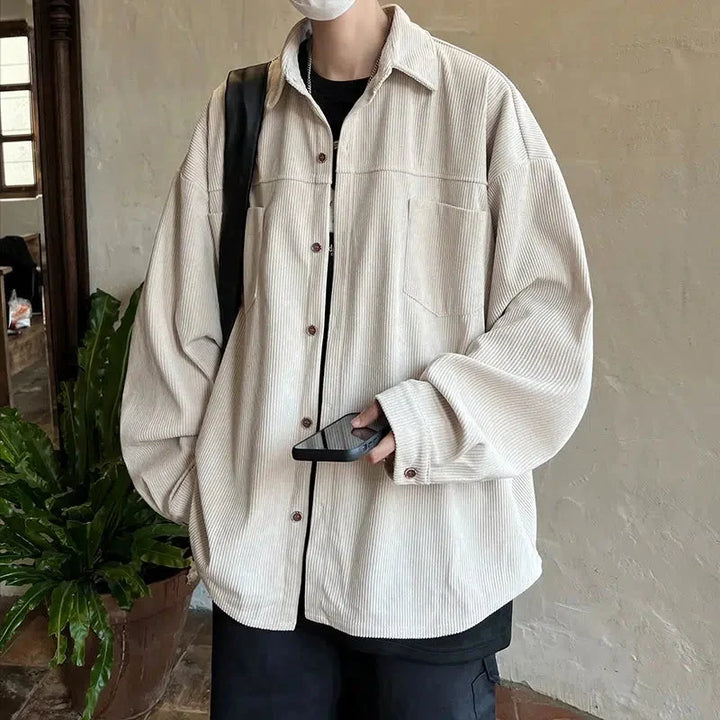 Button Front Corduroy Shirt
