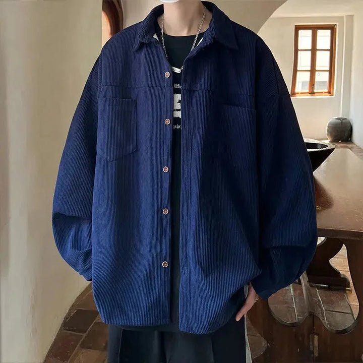 Button Front Corduroy Shirt