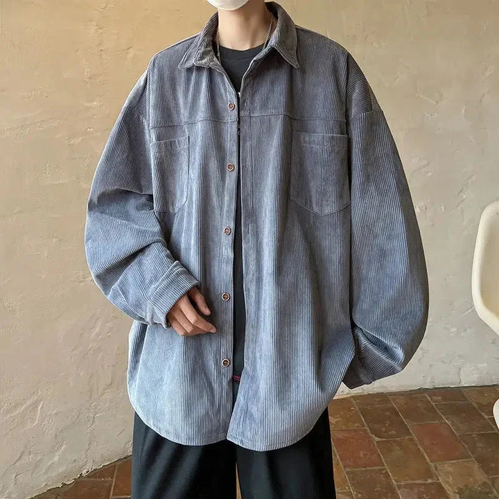 Button Front Corduroy Shirt