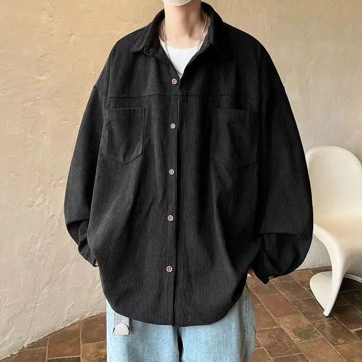Button Front Corduroy Shirt