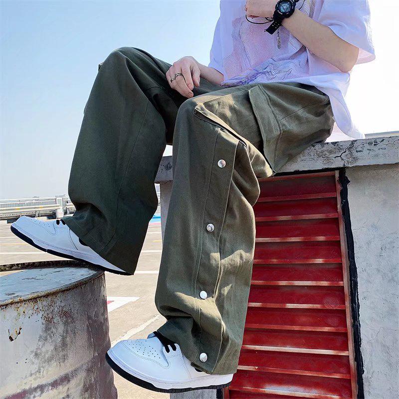 Cargo Pants with Button Detail