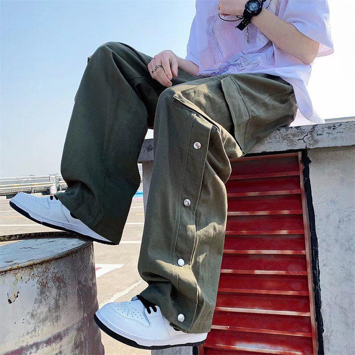 Cargo Pants with Button Detail