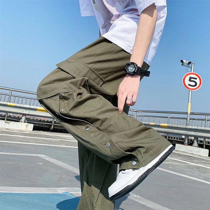 Cargo Pants with Button Detail