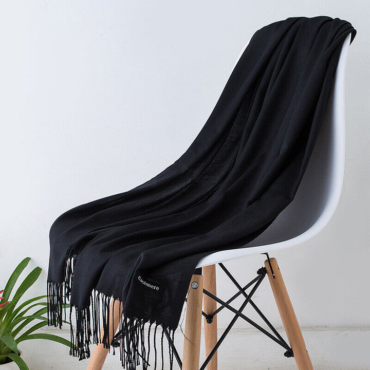 Cashmere Scarf with Tassels