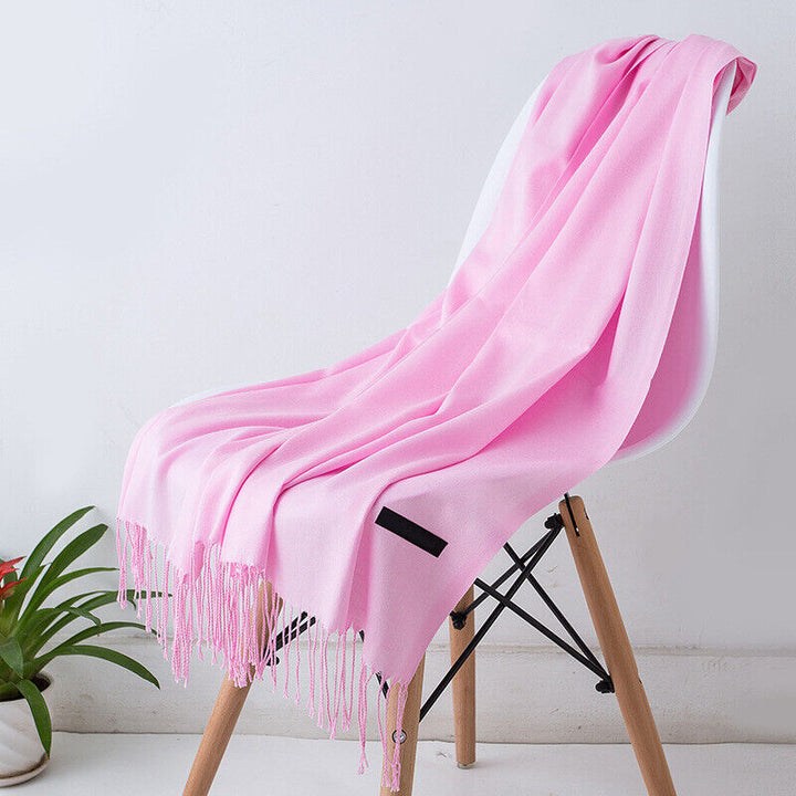 Cashmere Scarf with Tassels
