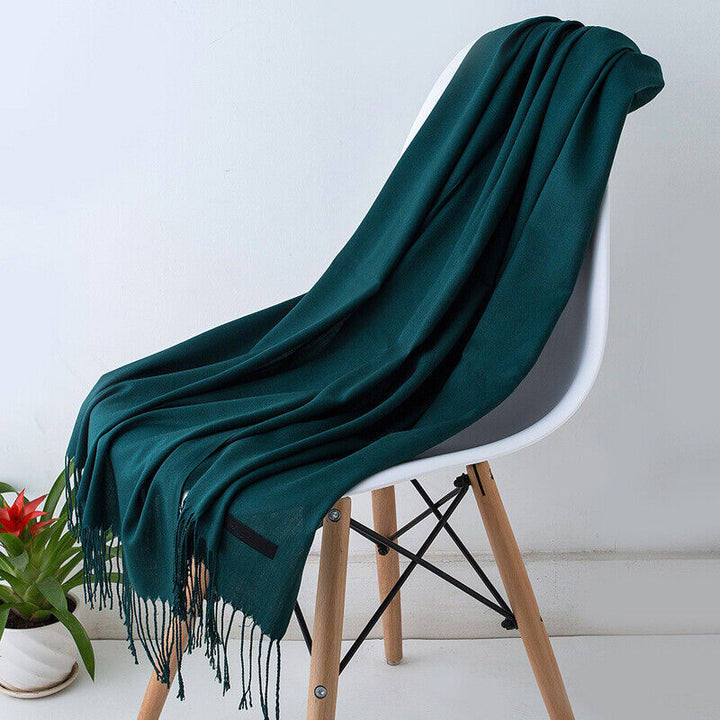 Cashmere Scarf with Tassels