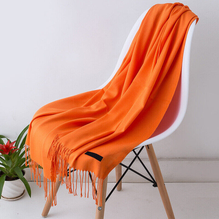 Cashmere Scarf with Tassels
