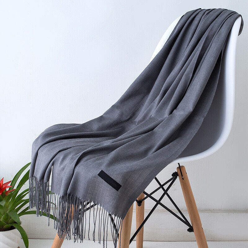 Cashmere Scarf with Tassels