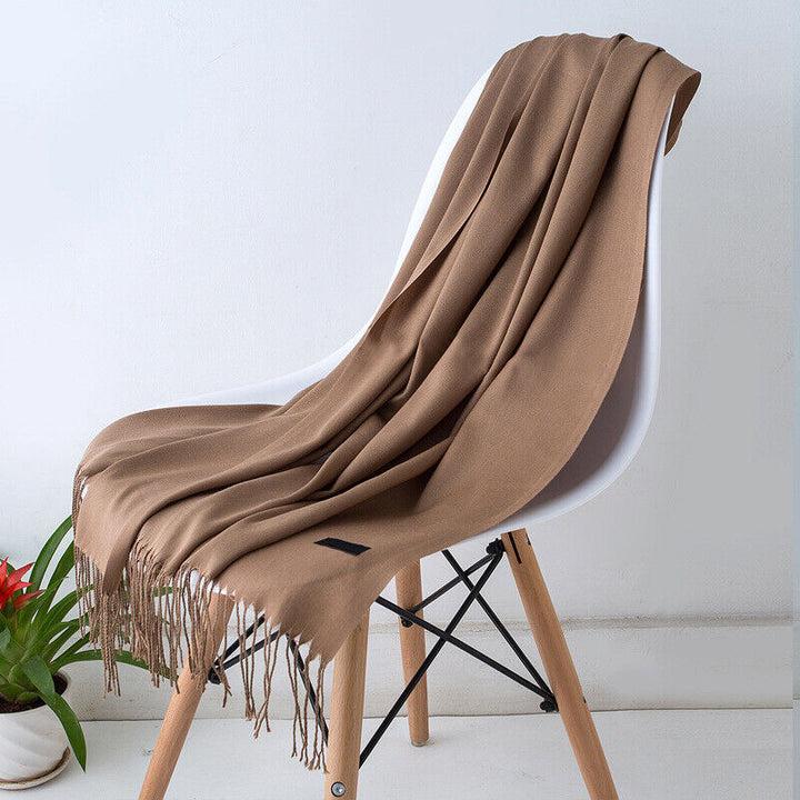 Cashmere Scarf with Tassels