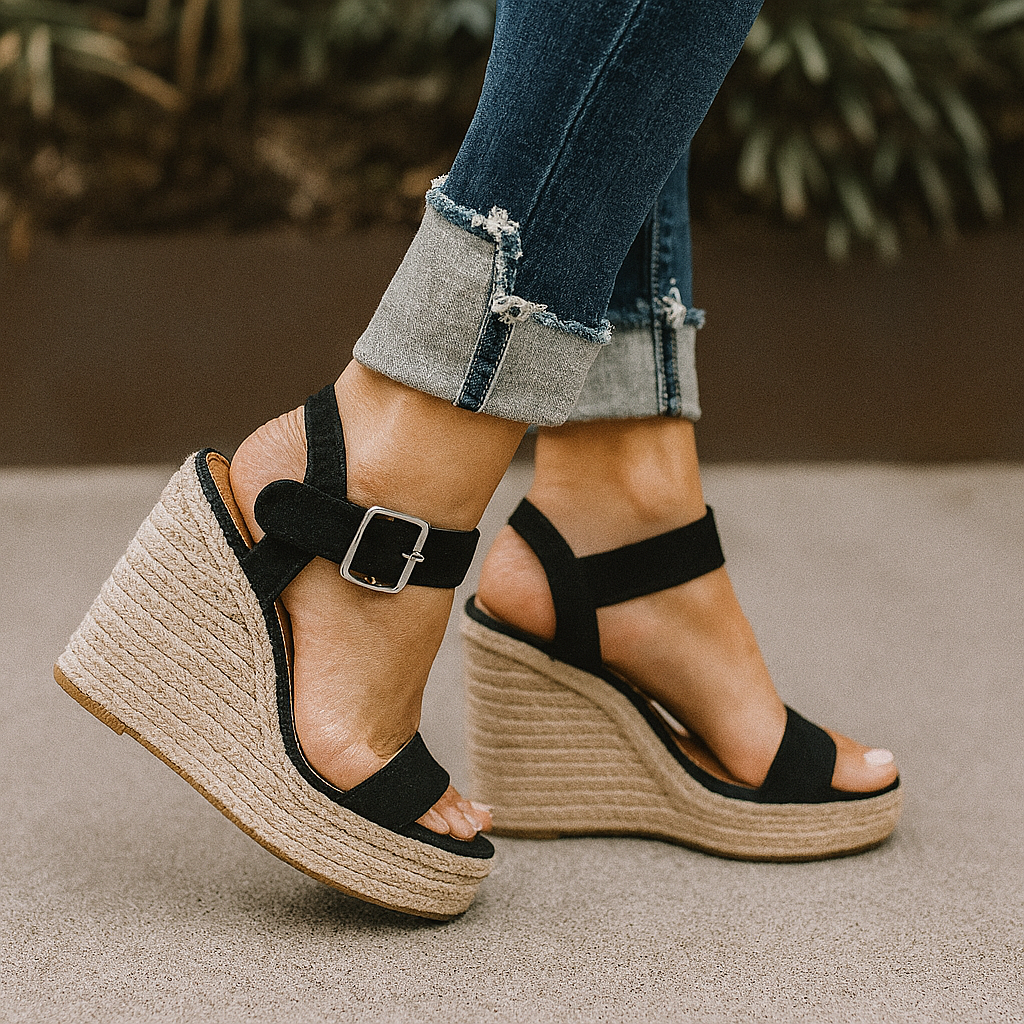 Women’s Spring Heel Open Toe Wedge Sandals