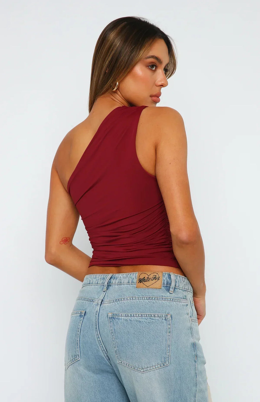 Women's One-Shoulder Top with Twist Detail