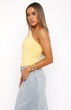 Women's One-Shoulder Top with Twist Detail