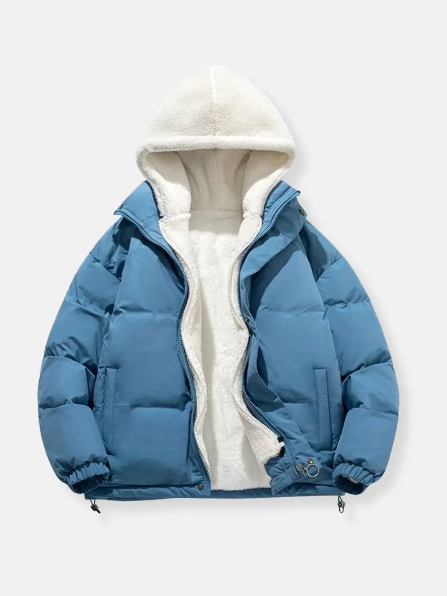 Warm Quilted Winter Fleece Jacket