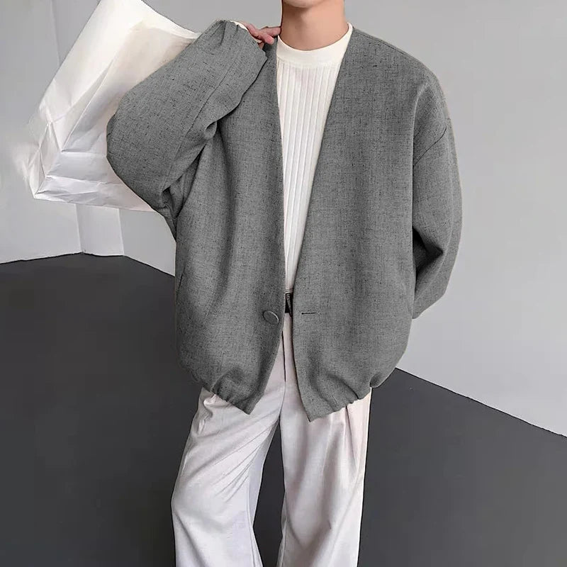 Classic Button Men’s Knit Jacket