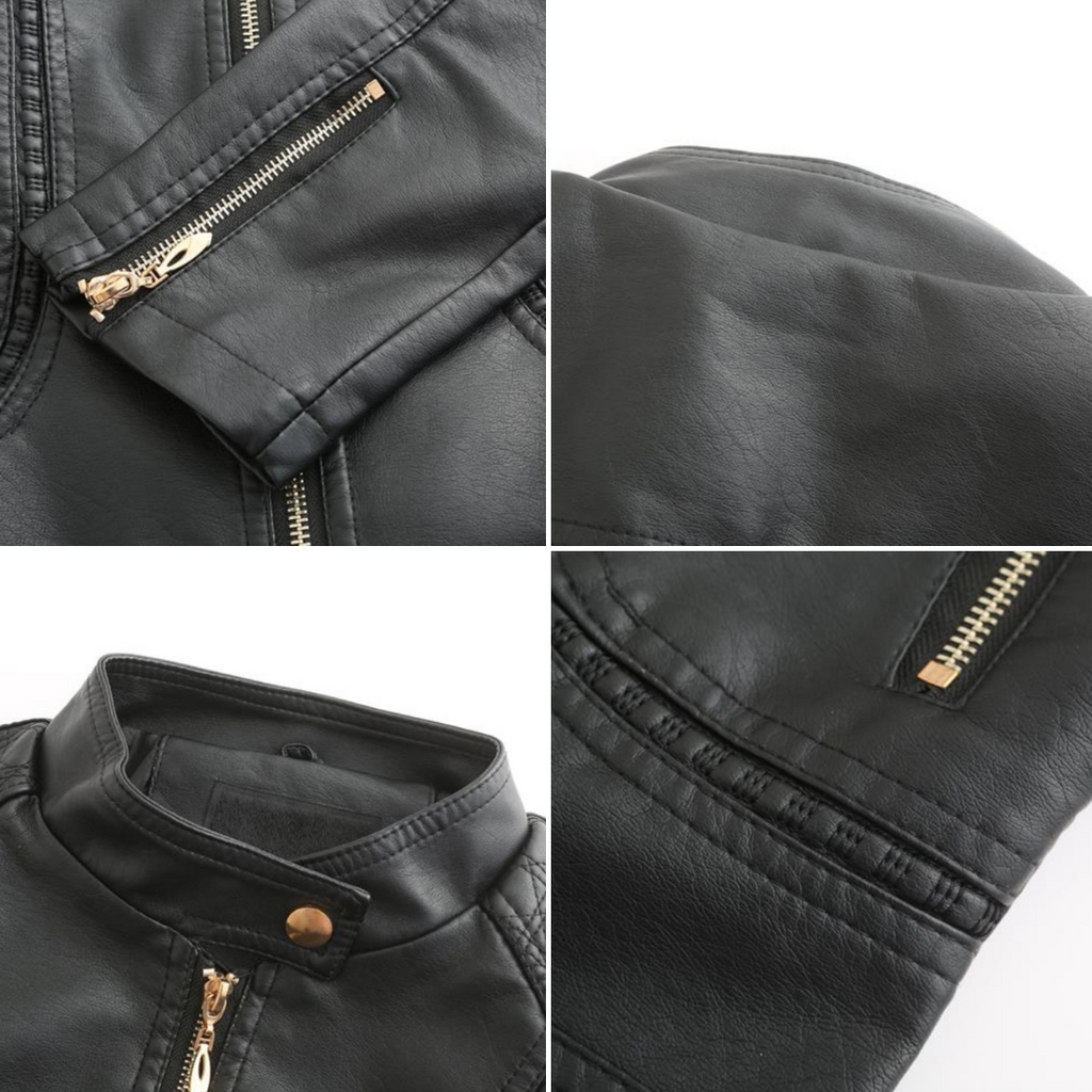 Chic High Collar Zip Jacket