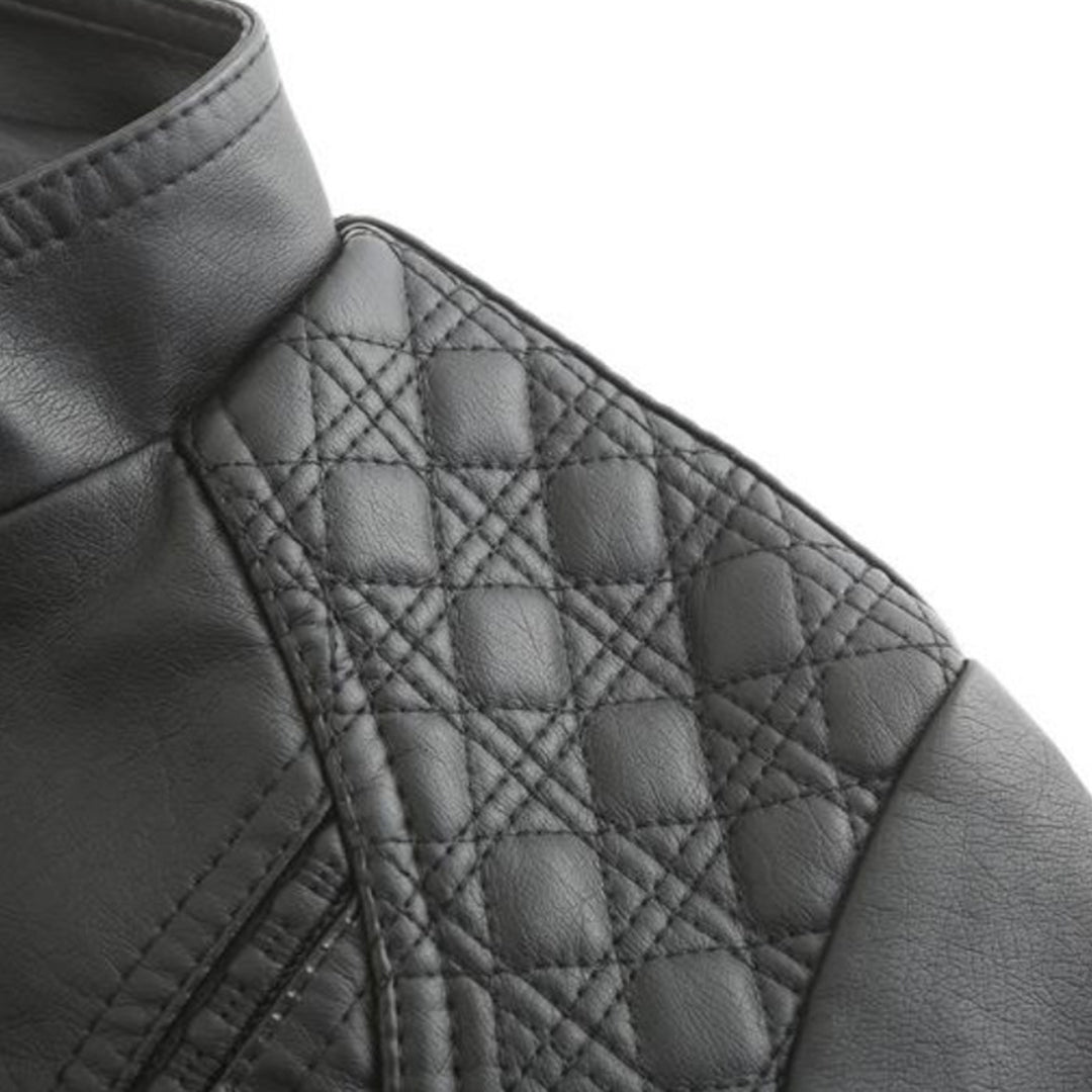 Chic High Collar Zip Jacket