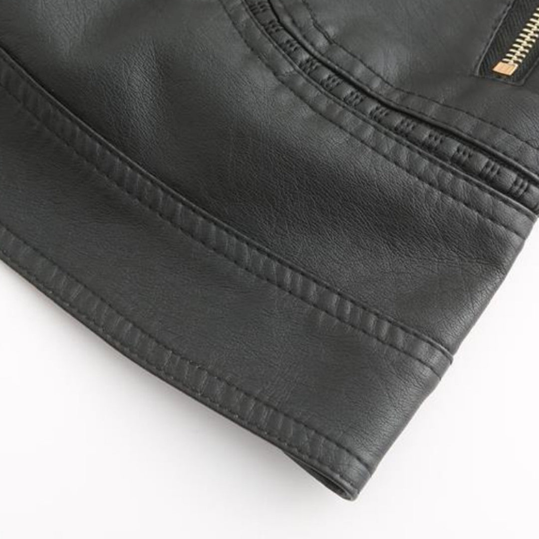 Chic High Collar Zip Jacket