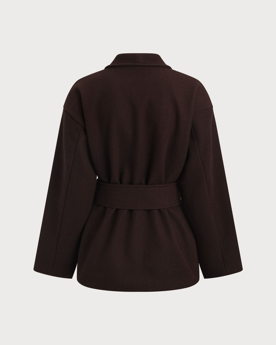 Coffee Shawl Collar Coat