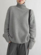 Soft Wool Roll Neck Jumper