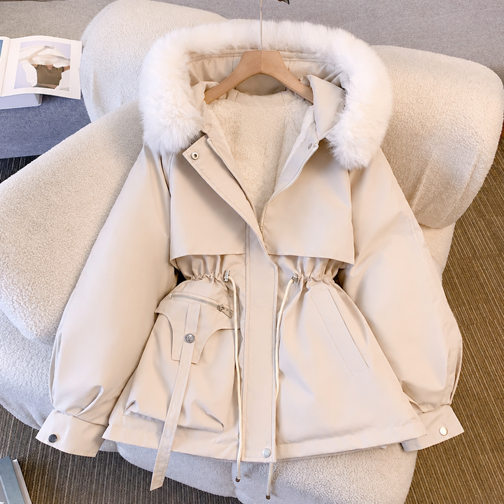 Cozy Winter Coat with Fur Collar