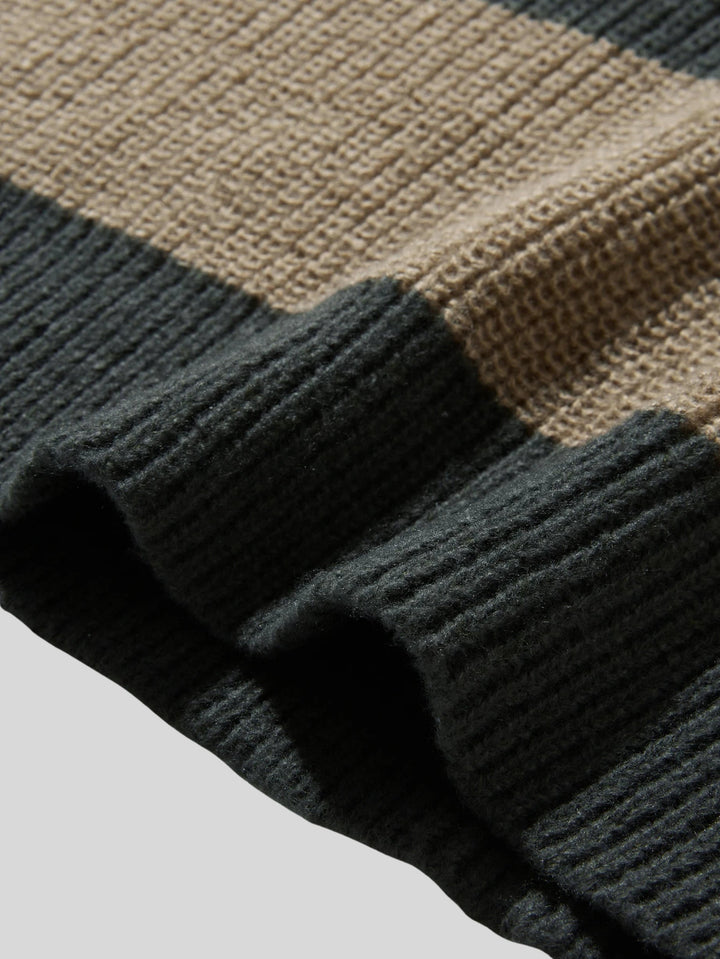 Crew Neck Striped Men’s Sweater