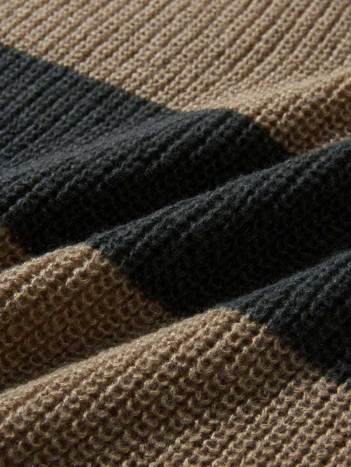 Crew Neck Striped Men’s Sweater