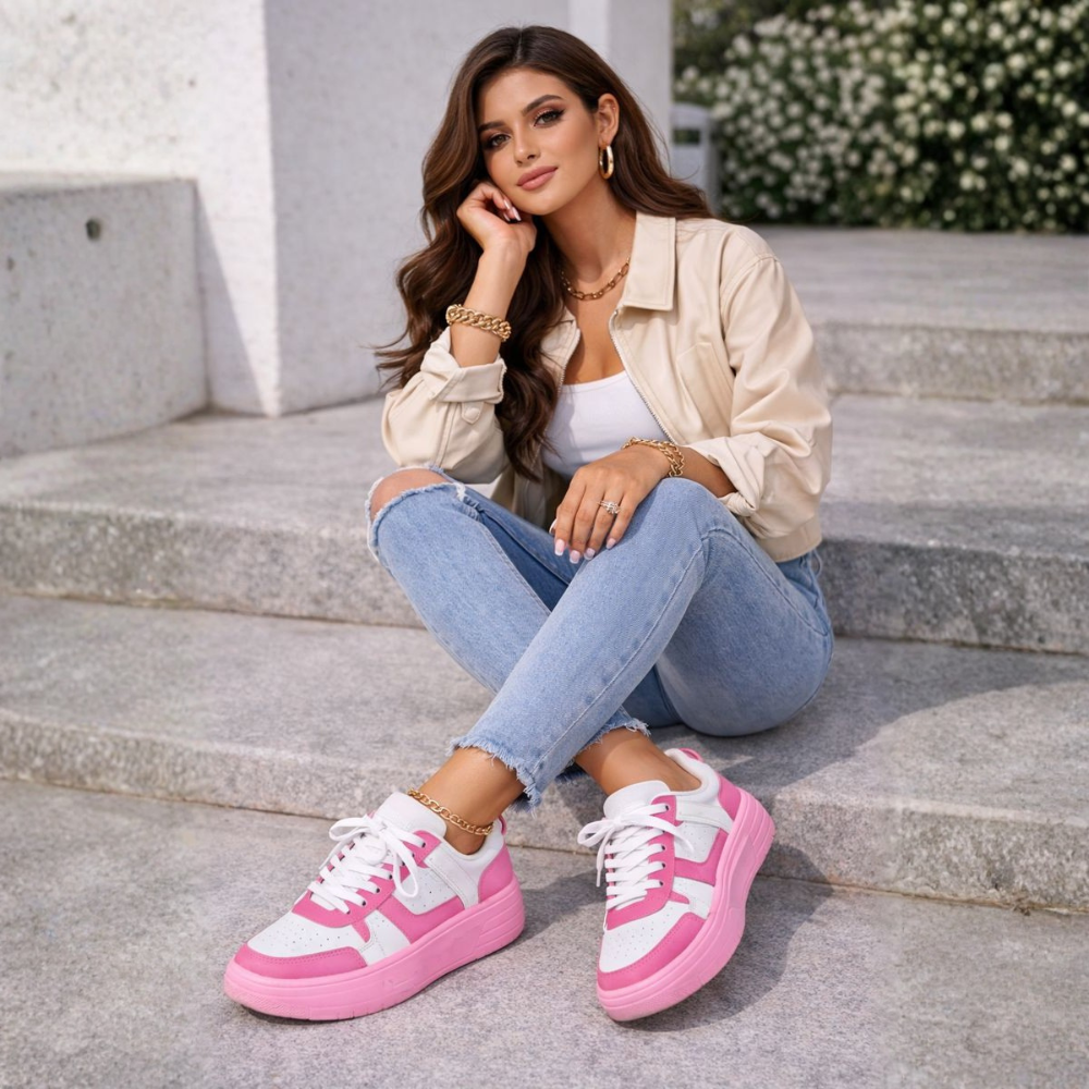 Women's Multi-Color Chunky Platform Sneakers