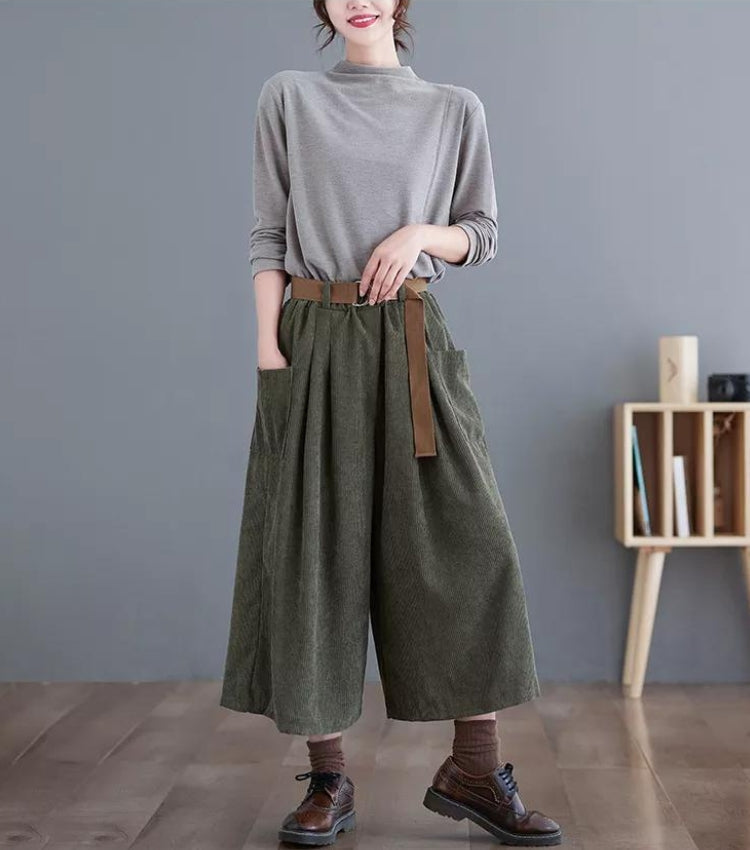 Dark Academia Corduroy Pants