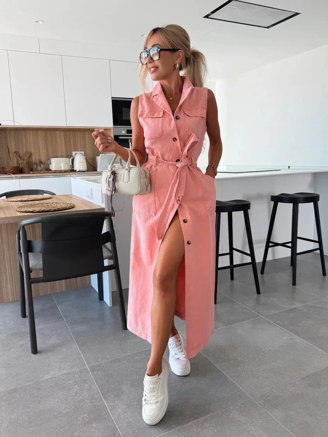 Denim Maxi Dress