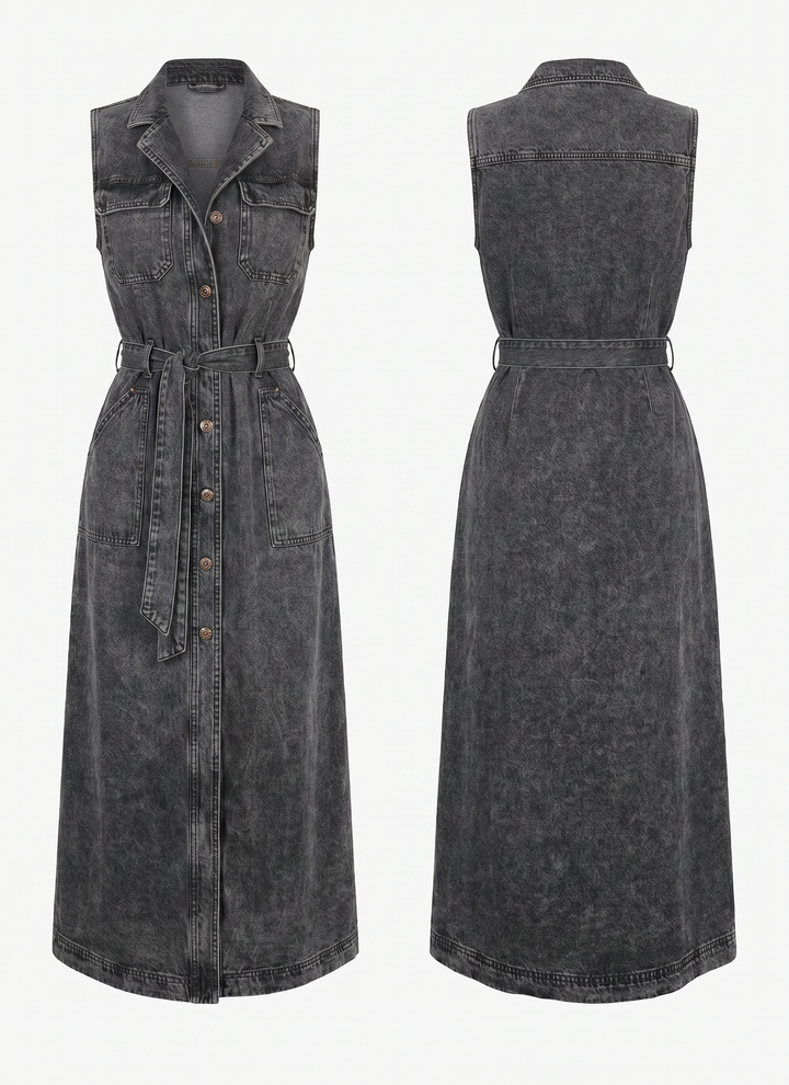 Denim Maxi Dress