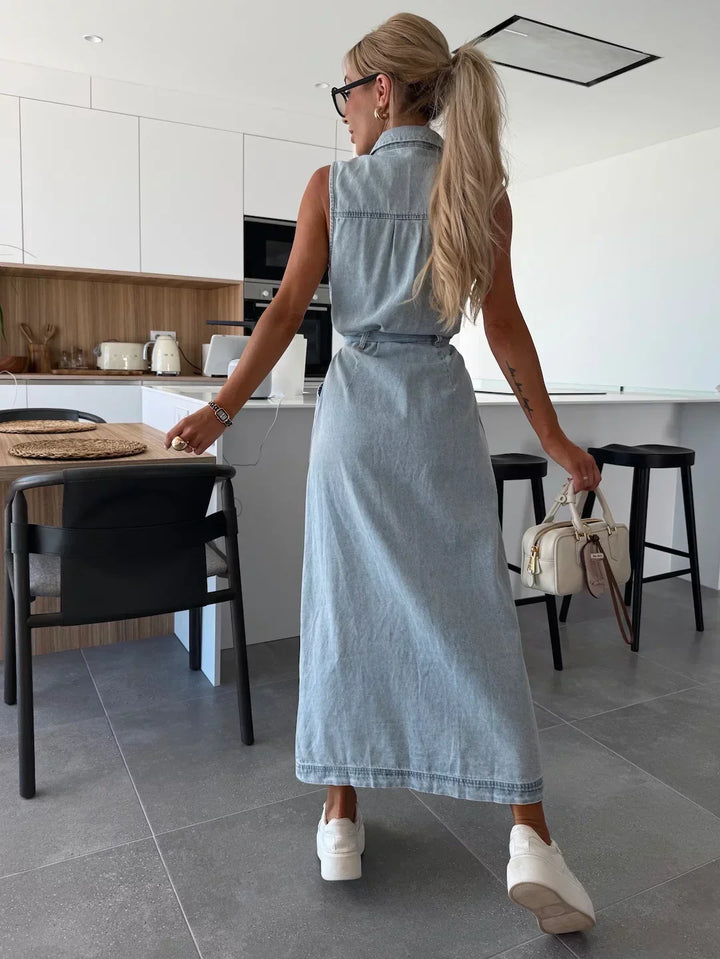 Denim Maxi Dress