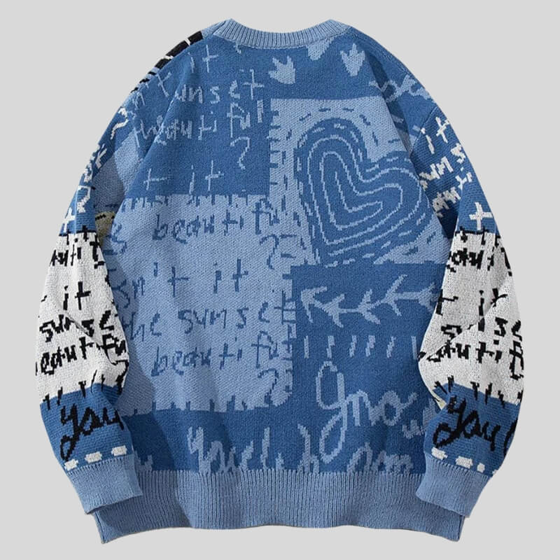 Dinosaur Knit Graphic Sweater
