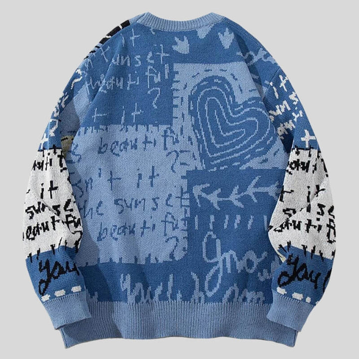 Dinosaur Knit Graphic Sweater