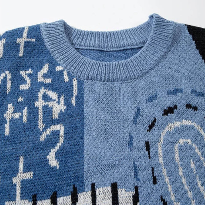 Dinosaur Knit Graphic Sweater