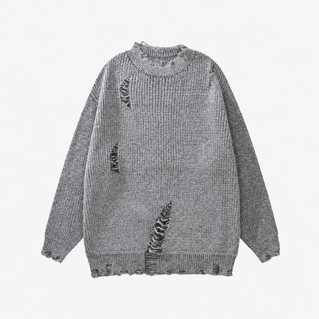Distressed Grunge Knit Sweater