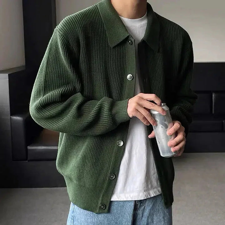 Drop Shoulder Men’s Cardigan