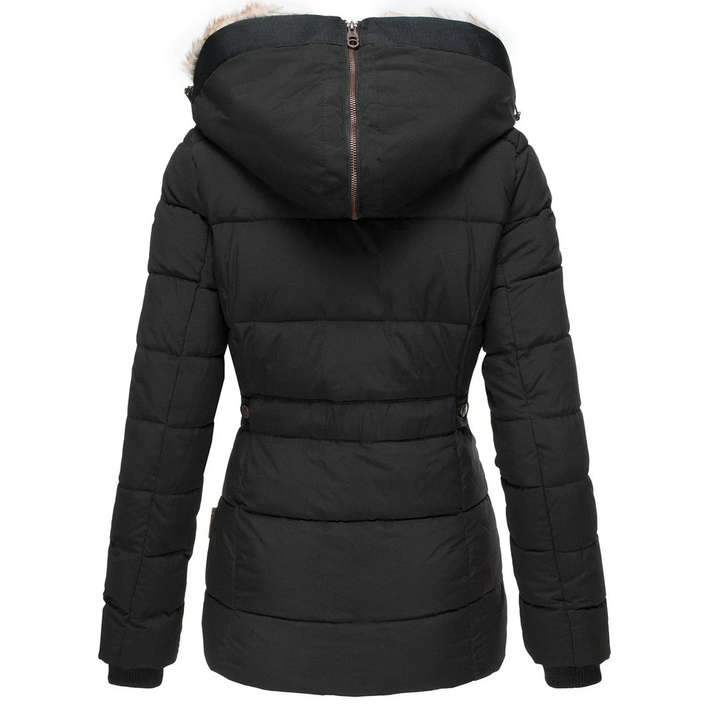 Warm Hooded Longline Winter Coat