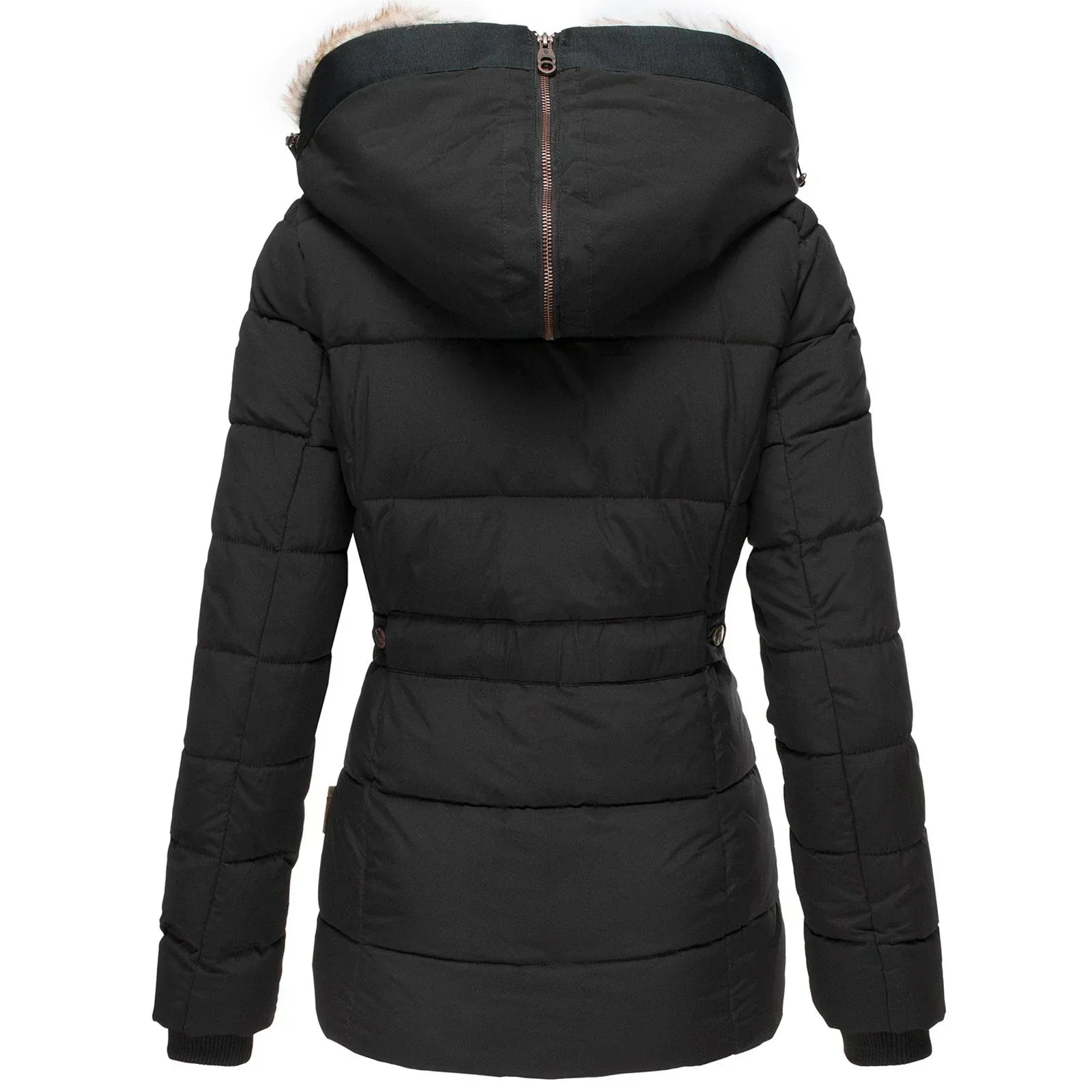 Warm Hooded Longline Winter Coat