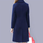 Classic Long Collared Button Coat