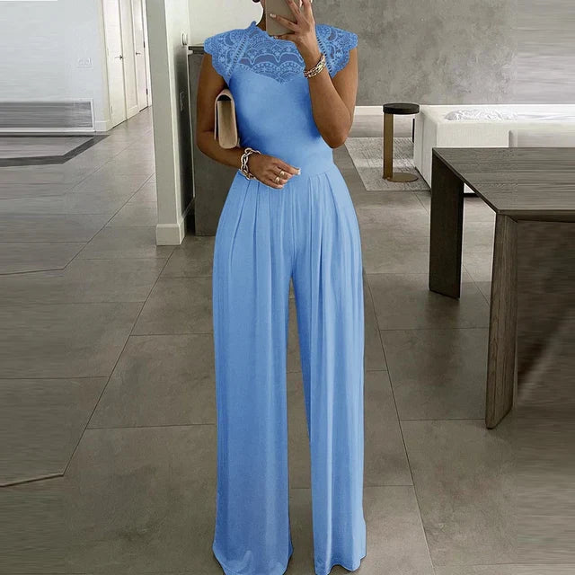 Women's Evening Jumpsuit - Formal Wide-Leg One-Piece Party Suit
