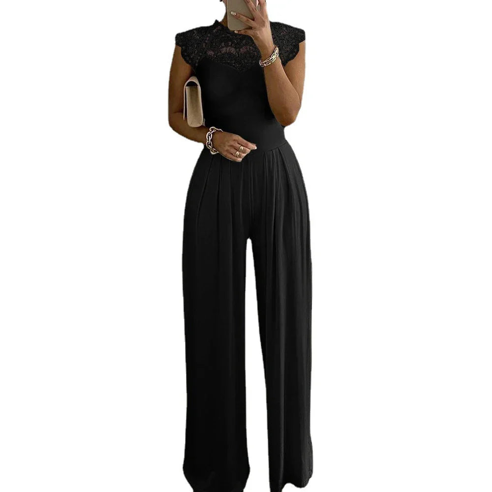 Women's Evening Jumpsuit - Formal Wide-Leg One-Piece Party Suit